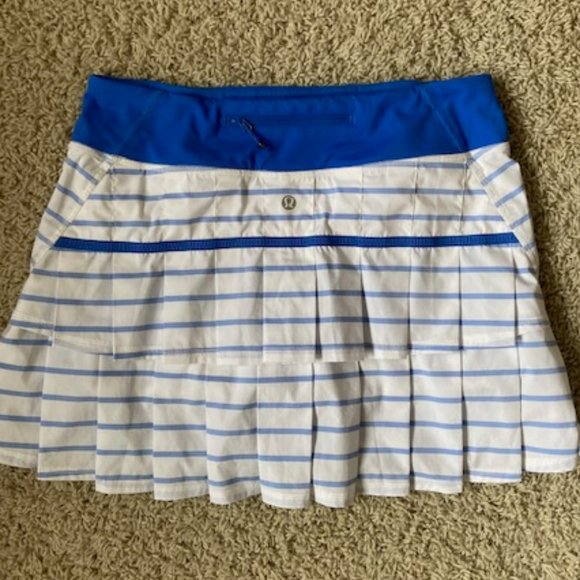 lululemon athletica Dresses & Skirts - Lululemon Pace Setter Skirt Deauville Stripe